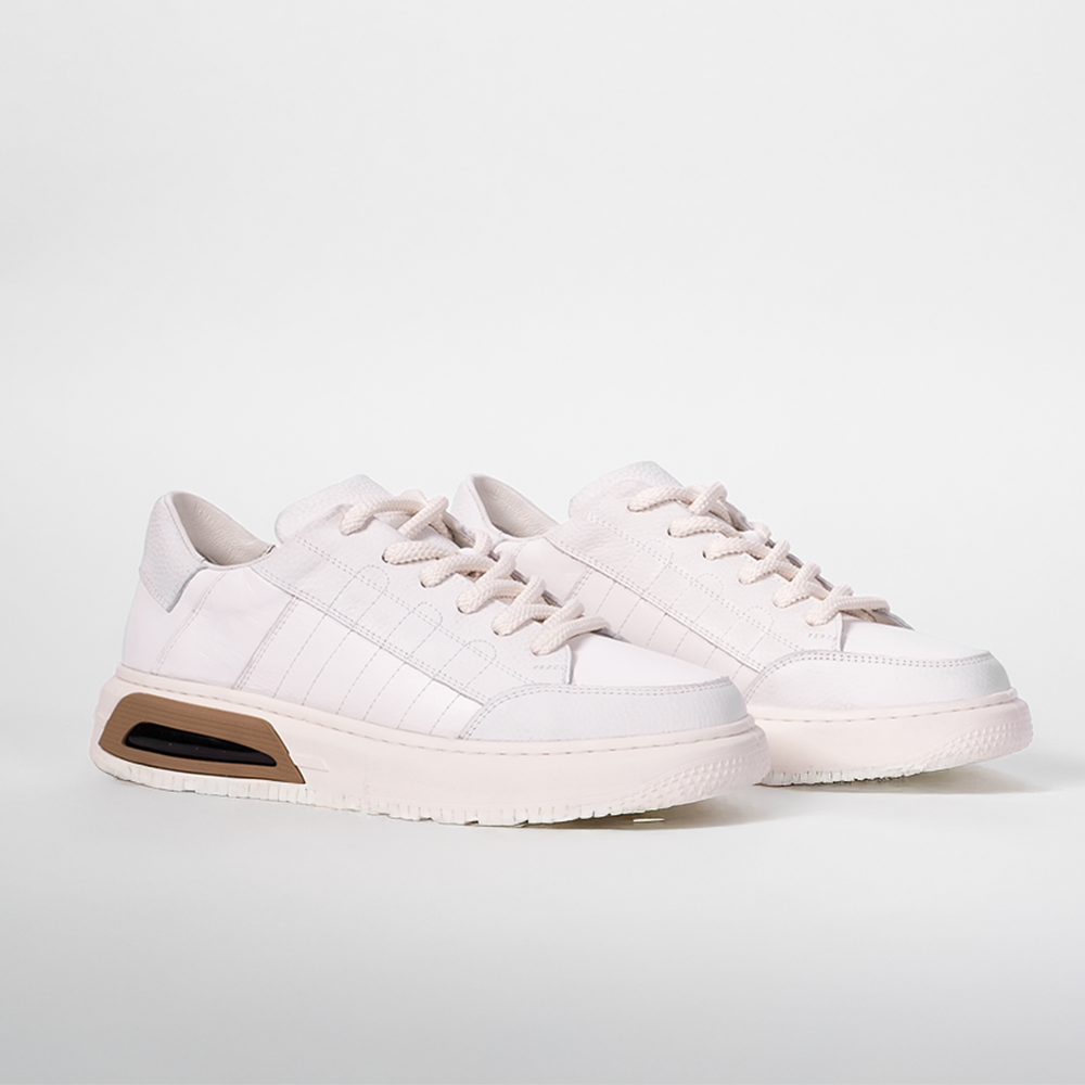 TOGGA 2510 ERKEK DERİ SNEAKER AYAKKABI-K.BEYAZ