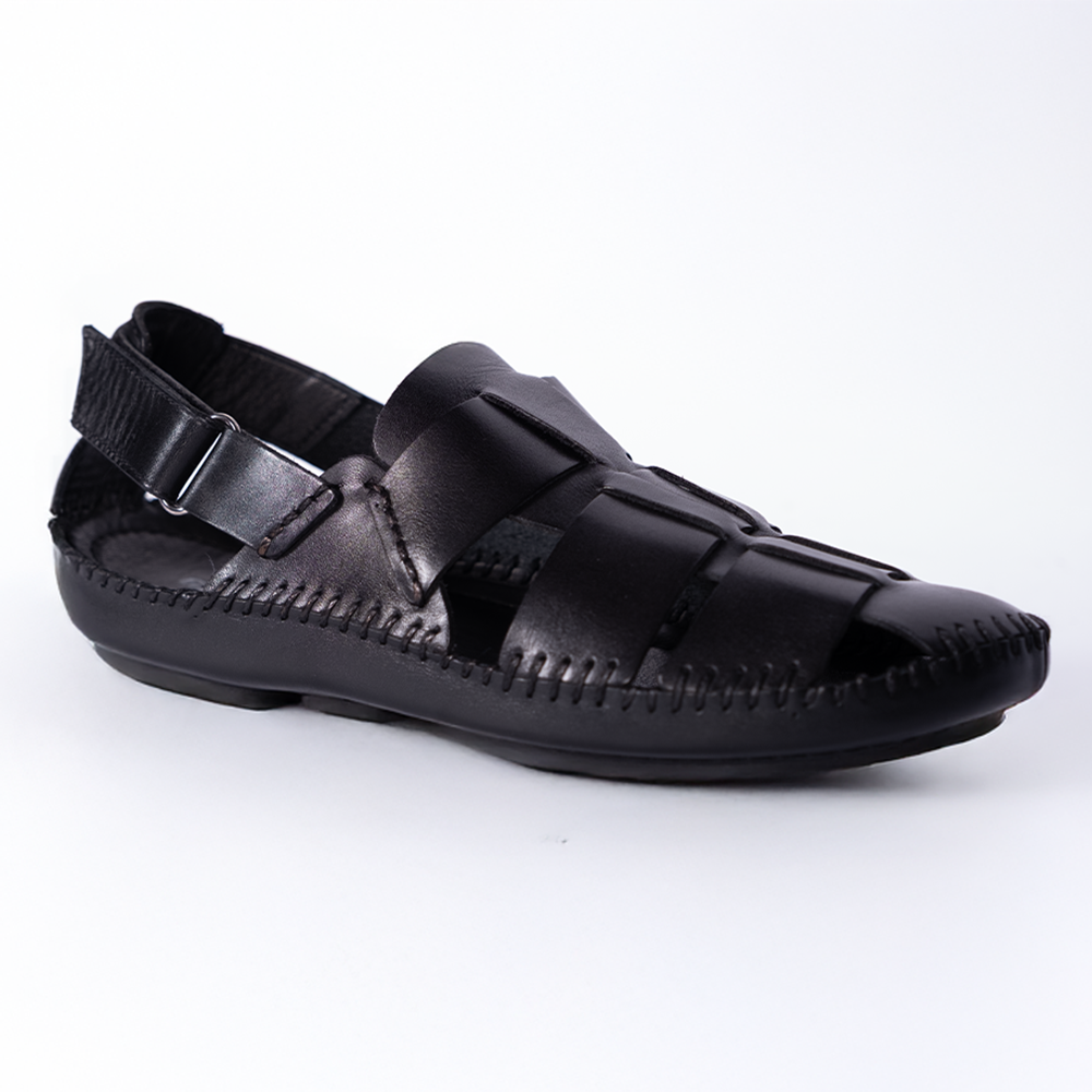 TOGGA 2052 DERİ ERKEK SANDALET-SİYAH