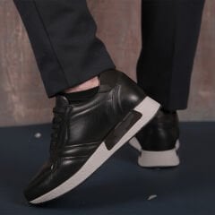 TOGGA 2002-3 DERİ ERKEK SPOR SNEAKER AYAKKABI 41 - Siyah