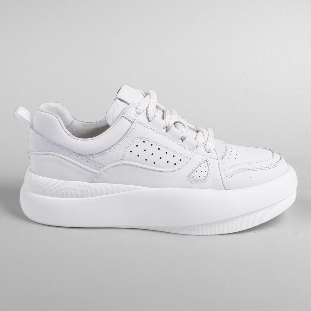 TOGGA 2500 ERKEK DERİ SNEAKER AYAKKABI 42 - K. Beyaz