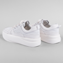 TOGGA 2500 ERKEK DERİ SNEAKER AYAKKABI 43 - K. Beyaz