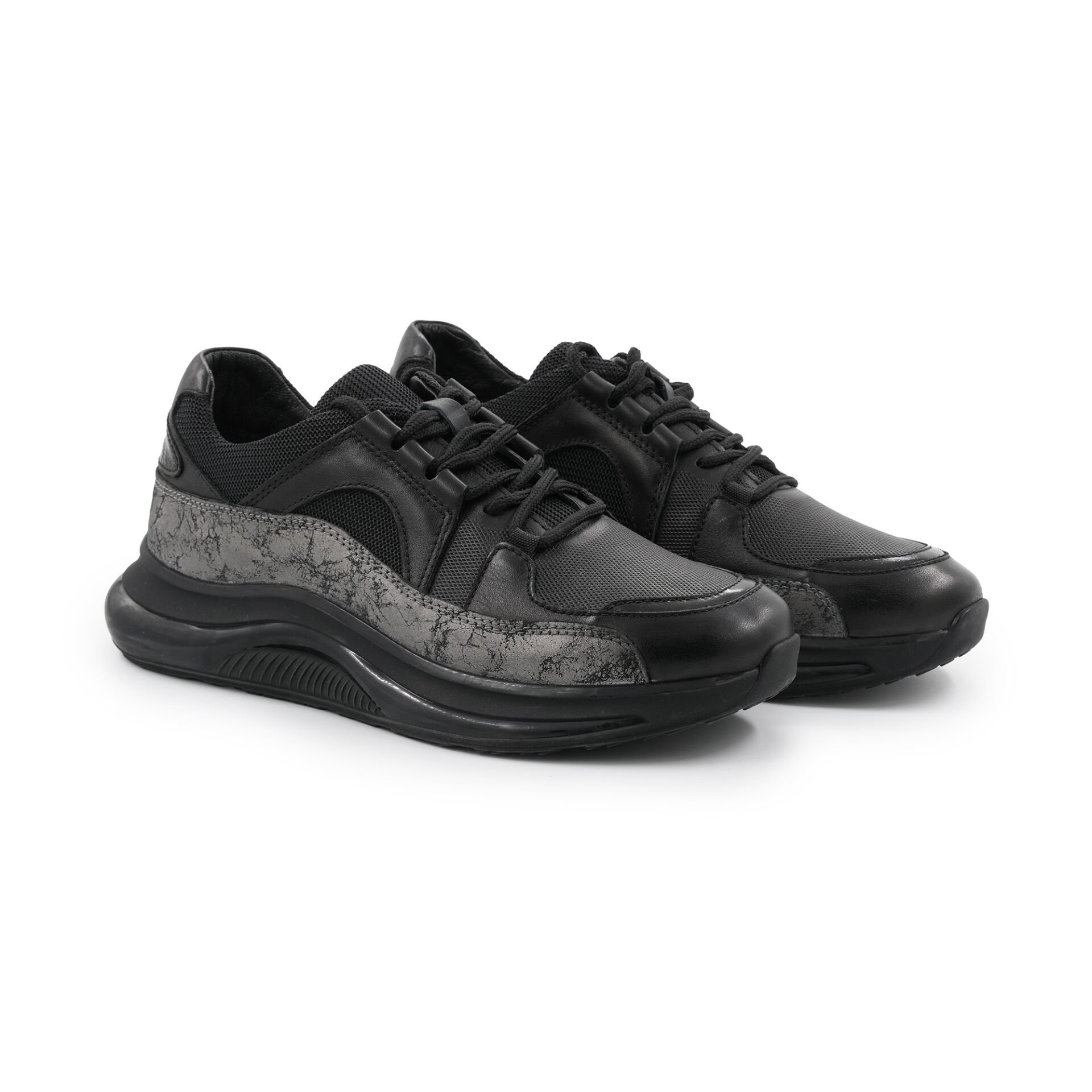 TOGGA 2227-1 SPOR DERİ ERKEK AYAKKABI-SİYAH