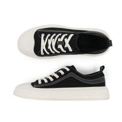 TOGGA 2433 CASUAL ERKEK YAKKABI-SİYAH BEYAZ