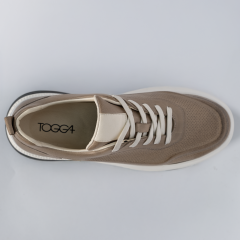 TOGGA 2434 DERİ ERKEK SNEAKER AYAKKABI-BADEM 40 - Badem