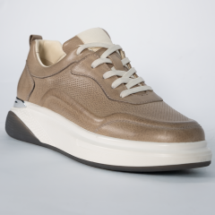 TOGGA 2434 DERİ ERKEK SNEAKER AYAKKABI-BADEM 44 - Badem