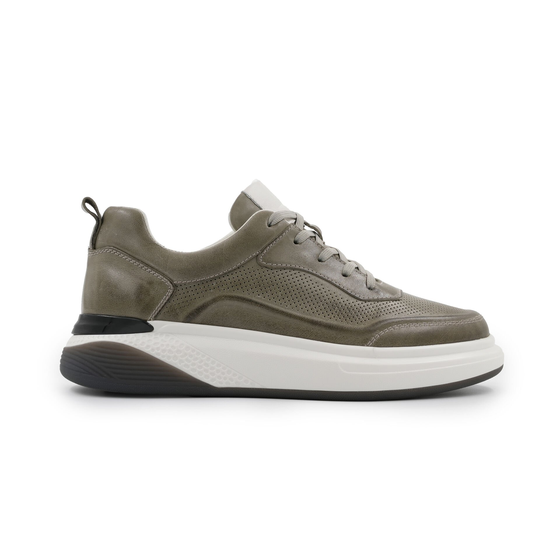 TOGGA 2434 DERİ ERKEK SNEAKER AYAKKABI-HAKİ 43 - Haki