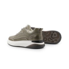TOGGA 2434 DERİ ERKEK SNEAKER AYAKKABI-HAKİ 44 - Haki
