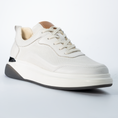 TOGGA 2434 DERİ ERKEK SNEAKER AYAKKABI-KİRLİ BEYAZ