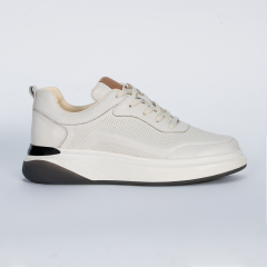 TOGGA 2434 DERİ ERKEK SNEAKER AYAKKABI-KİRLİ BEYAZ