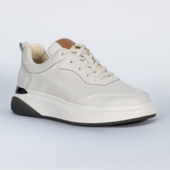 TOGGA 2434 DERİ ERKEK SNEAKER AYAKKABI-KİRLİ BEYAZ