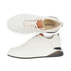 TOGGA 2434 DERİ ERKEK SNEAKER AYAKKABI-KİRLİ BEYAZ 40 - K. Beyaz