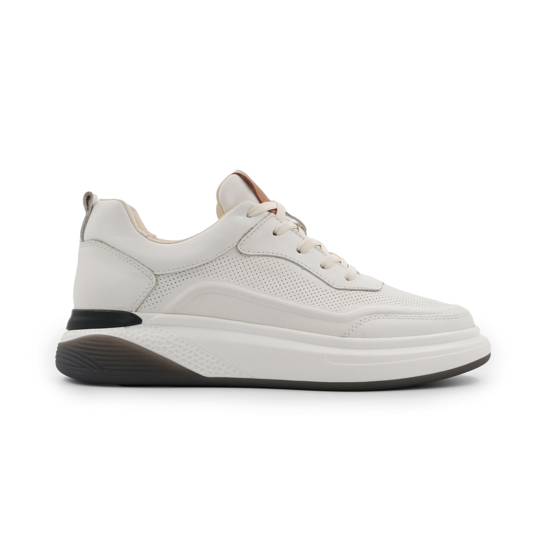 TOGGA 2434 DERİ ERKEK SNEAKER AYAKKABI-KİRLİ BEYAZ 43 - K. Beyaz