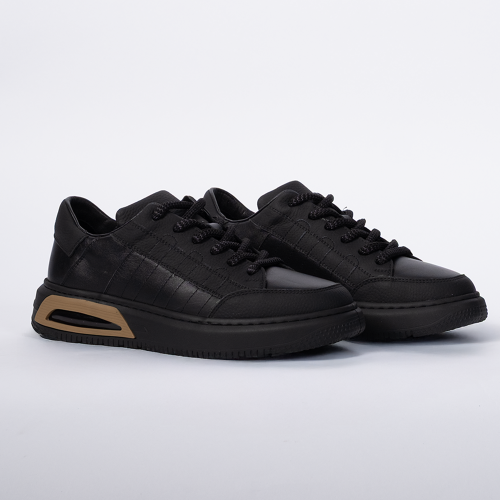 TOGGA 2510 ERKEK DERİ SNEAKER AYAKKABI-SİYAH