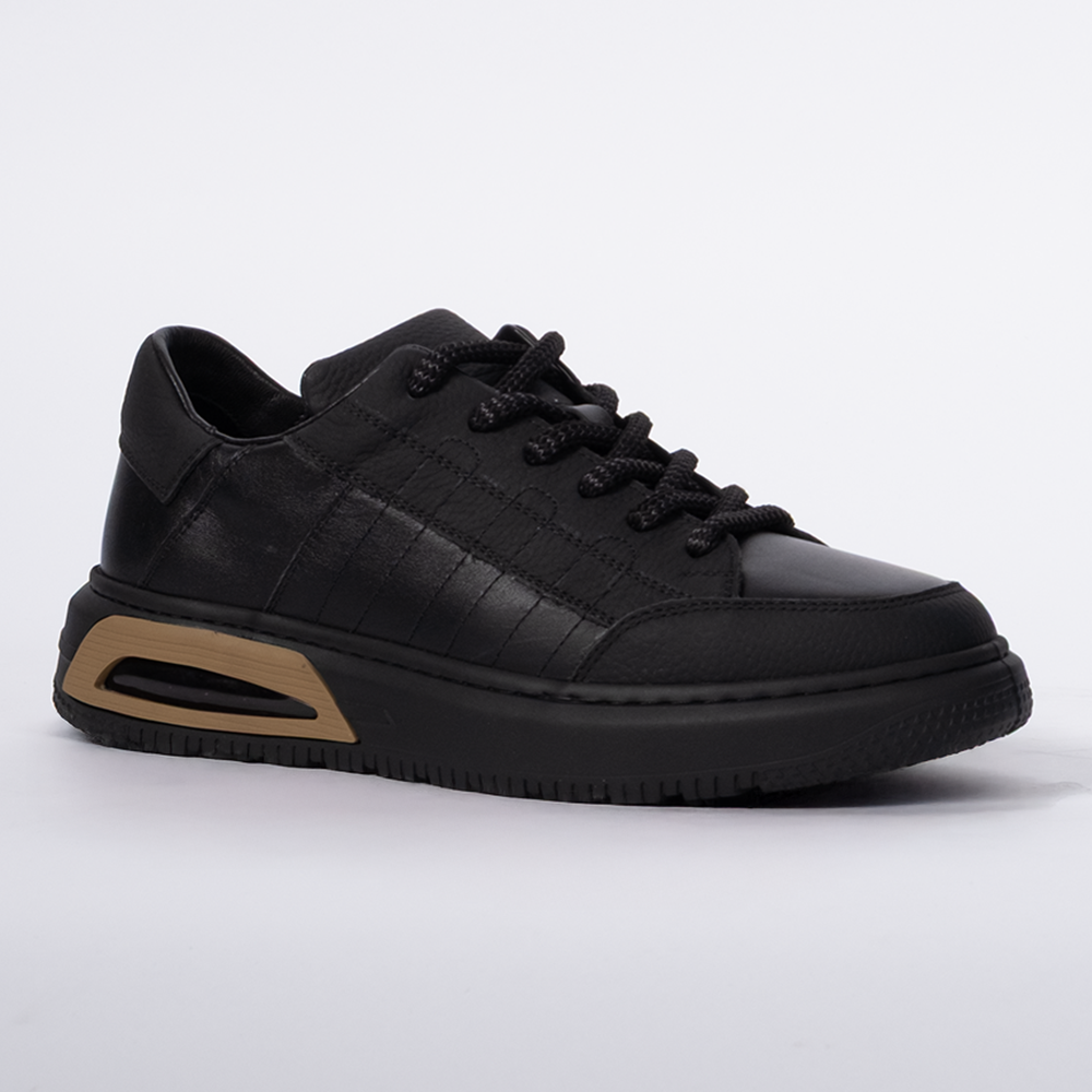 TOGGA 2510 ERKEK DERİ SNEAKER AYAKKABI-SİYAH 43 - Siyah