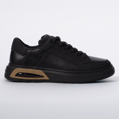 TOGGA 2510 ERKEK DERİ SNEAKER AYAKKABI-SİYAH 44 - Siyah