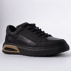 TOGGA 2510 ERKEK DERİ SNEAKER AYAKKABI-SİYAH 44 - Siyah
