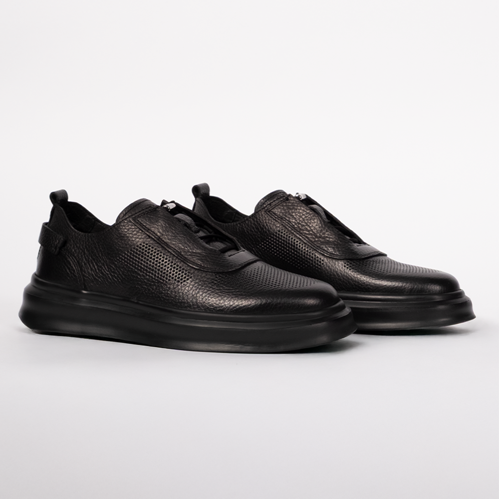 TOGGA 2553 CASUAL DERİ ERKEK AYAKKABI-SİYAH