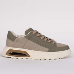 TOGGA 2510 ERKEK DERİ SNEAKER AYAKKABI-A.HAKİ 42 - Açık Haki