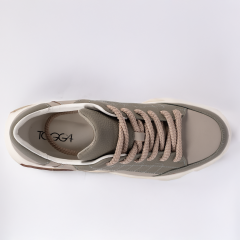 TOGGA 2510 ERKEK DERİ SNEAKER AYAKKABI-A.HAKİ 42 - Açık Haki