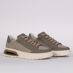 TOGGA 2510 ERKEK DERİ SNEAKER AYAKKABI-A.HAKİ 43 - Açık Haki