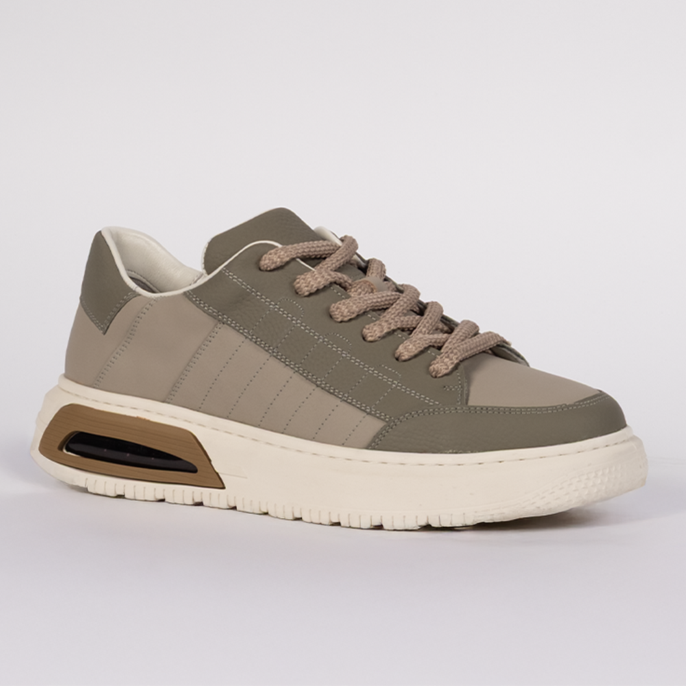 TOGGA 2510 ERKEK DERİ SNEAKER AYAKKABI-A.HAKİ 44 - Açık Haki