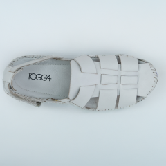 TOGGA 2052 DERİ ERKEK SANDALET-BEYAZ