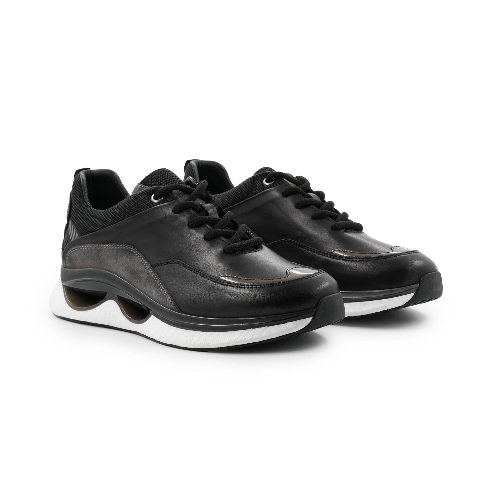TOGGA 2323 DERİ ERKEK SPOR AYAKKABI-SİYAH