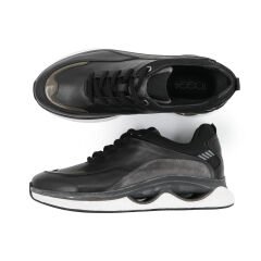 TOGGA 2323 DERİ ERKEK SPOR AYAKKABI-SİYAH